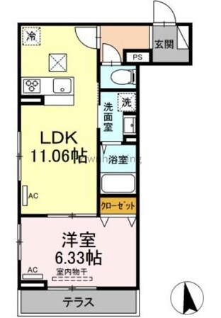 レクシア松江の物件間取画像